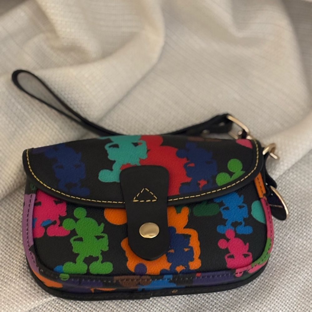Dooney & Bourke Colorful Wristlet with Mickey Mouse Design - Picture 9 of 9